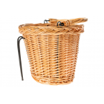 Prútený košík na bicykel HT-198 – prírodný